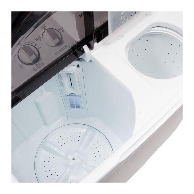 TORNADO  Semi-Automatic Automatic Clothes Washer 10 kg Pump White x Black TWH-Z10DNEP-W(BK)