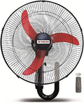 Fresh Wall Fans 20 inch , 3 Blades With Remote Control , GWFR-20 - Black&Red