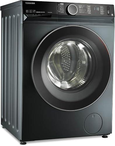Toshiba Front Load Automatic Washing Machine, 9Kg, Inverter Motor, TW-BK100GF4EG(MK) - Dark Grey