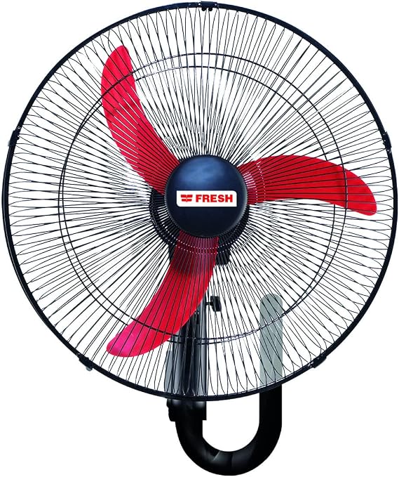 Fresh Wall Fans 20 inch , 3 Blades Without Remote Control , GWFP-20 - Black&Red