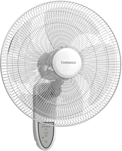 Tornado Wall Fans 18 inch , 4 Blades With Remote Control , EPS-18-RW - WHITE