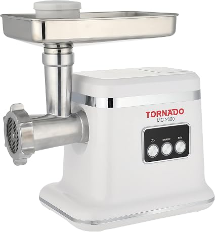 Tornado Meat Grinder, 2000 Watt, White - MG-2000