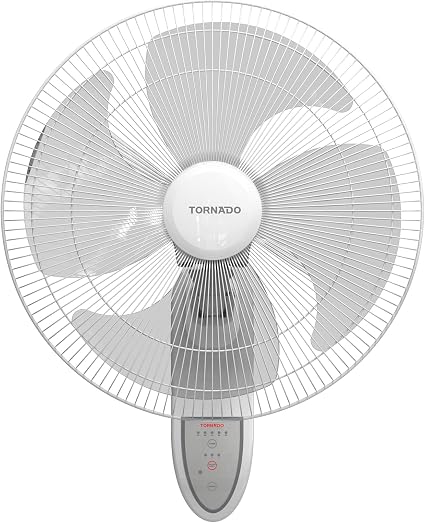 Tornado Wall Fans 18 inch , 4 Blades With Remote Control , EPS-18-RW - WHITE