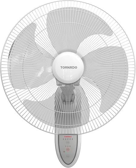 Tornado Wall Fans 18 inch , 4 Blades With Remote Control , EPS-18-RW - WHITE