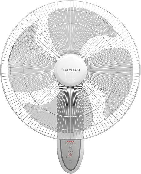 Tornado Wall Fans 18 inch , 4 Blades With Remote Control , EPS-18-RW - WHITE