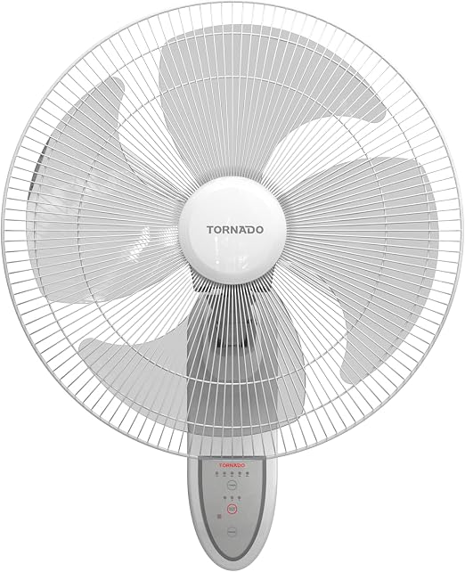 Tornado Wall Fans 18 inch , 4 Blades With Remote Control , EPS-18-RW - WHITE