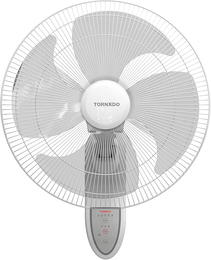 Tornado Wall Fans 18 inch , 4 Blades With Remote Control , EPS-18-RW - WHITE