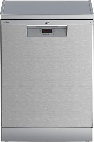Beko BDFN15420S Freestanding Dishwasher, 60 cm, 14 Place Settings, 5 Programs - Silver