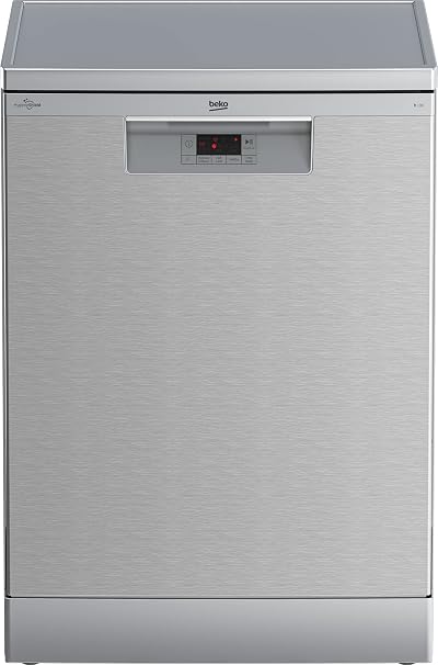 Beko BDFN15420S Freestanding Dishwasher, 60 cm, 14 Place Settings, 5 Programs - Silver