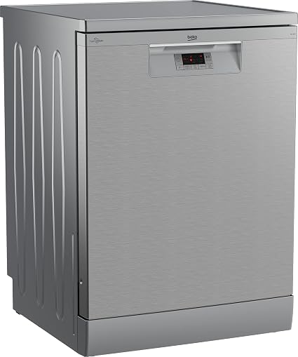 Beko BDFN15420S Freestanding Dishwasher, 60 cm, 14 Place Settings, 5 Programs - Silver