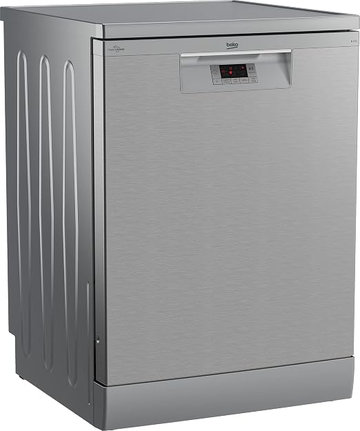 Beko BDFN15420S Freestanding Dishwasher, 60 cm, 14 Place Settings, 5 Programs - Silver