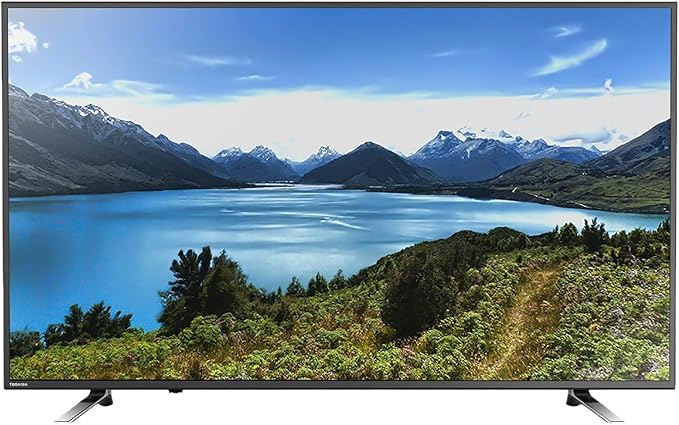 Toshiba 55 Inch, 4K Smart Frameless LED TV, with Built-in Receiver, 55U5865EA - Black