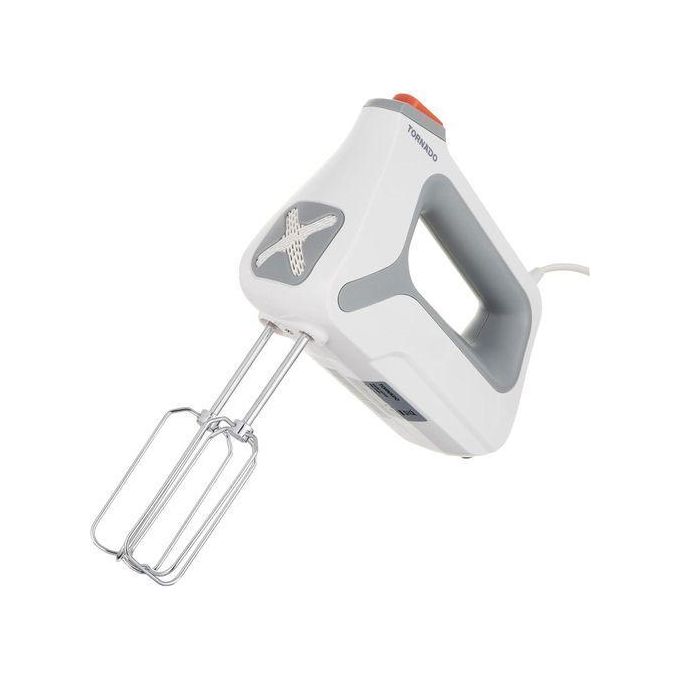 TORNADO Hand Mixer 400 Watt 5 Speeds Chopper White THM-400SS