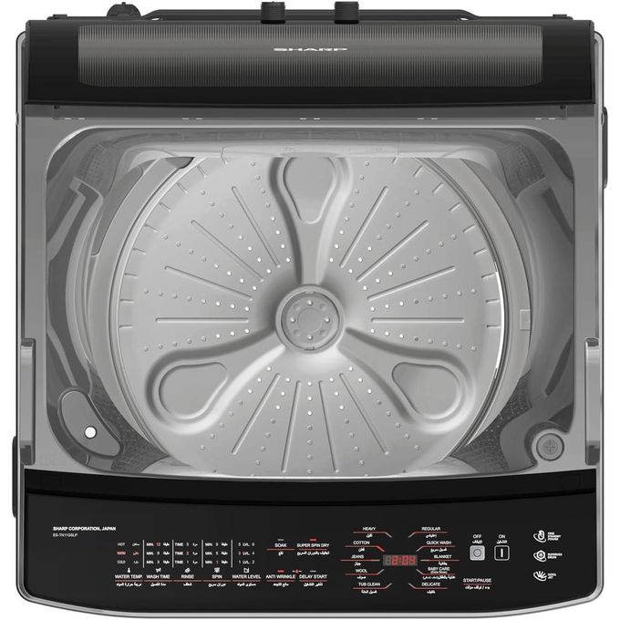 Sharp Washing Machine Top Automatic 11 Kg Pump Silver ES-TN11GSLP
