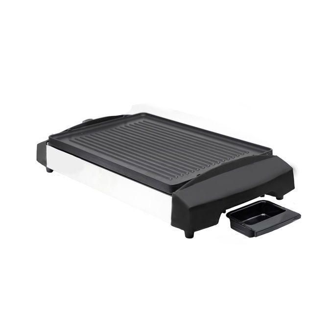 TORNADO  Electric Grill 1500 Watt, Adjustable Temperature, Easy To Clean, Black x Stainless TCS-1500