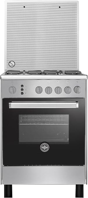 La Germania Gas Cooker, 4 Burners, Stainless Steel- 6C40GLA1X4AWW