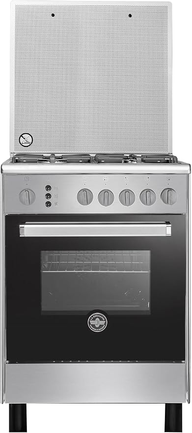 La Germania Gas Cooker, 4 Burners, Stainless Steel- 6C40GLA1X4AWW