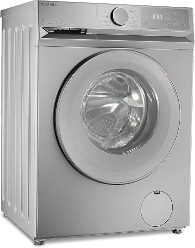 Toshiba Front Load Automatic Washing Machine, 8Kg, Inverter Motor, TW-BL90A4EG(SS) - Silver