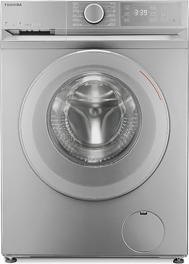 Toshiba Front Load Automatic Washing Machine, 8Kg, Inverter Motor, TW-BL90A4EG(SS) - Silver