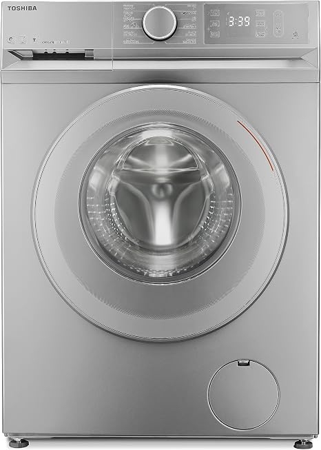 Toshiba Front Load Automatic Washing Machine, 8Kg, Inverter Motor, TW-BL90A4EG(SS) - Silver