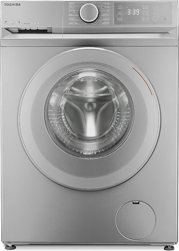 Toshiba Front Load Automatic Washing Machine, 8Kg, Inverter Motor, TW-BL90A4EG(SS) - Silver