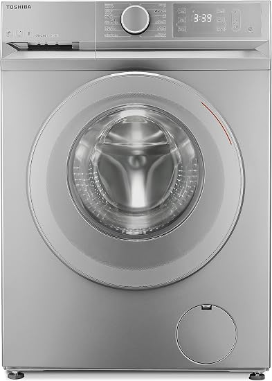 Toshiba Front Load Automatic Washing Machine, 8Kg, Inverter Motor, TW-BL90A4EG(SS) - Silver