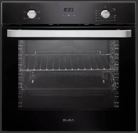Elba  Gas Oven, with Grill, 83 Liters, Black- ELIO 910 G