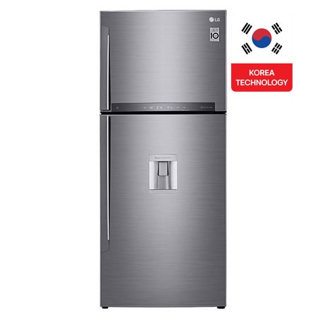 LG Refrigerator GN-F722HL , 509 Liters 2 Doors - Silver