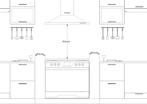 Fresh Built-in Hood, 90 CM, Stainless Steel - Classic 90 - ST -500015907