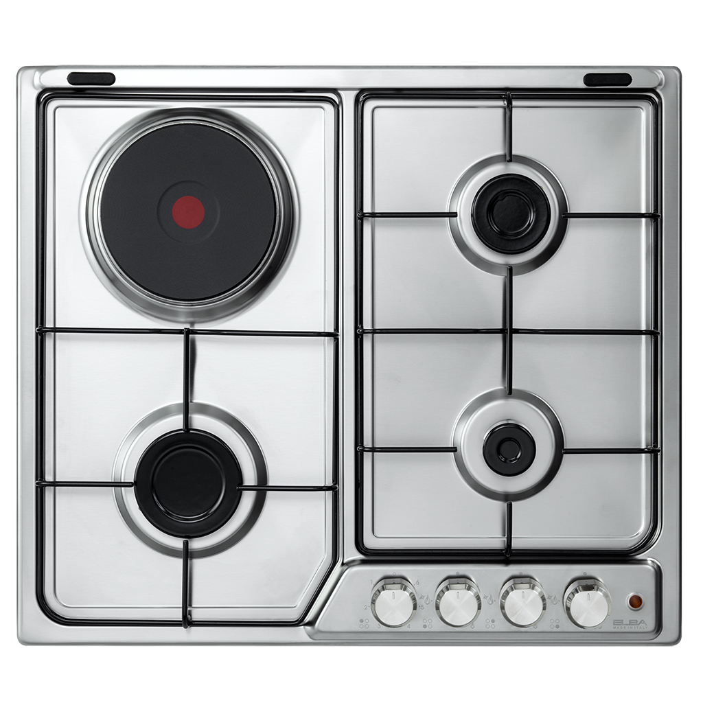 Elba Built in hob 3 gas eyes + 1 electric eye - light grille (EF60-310)