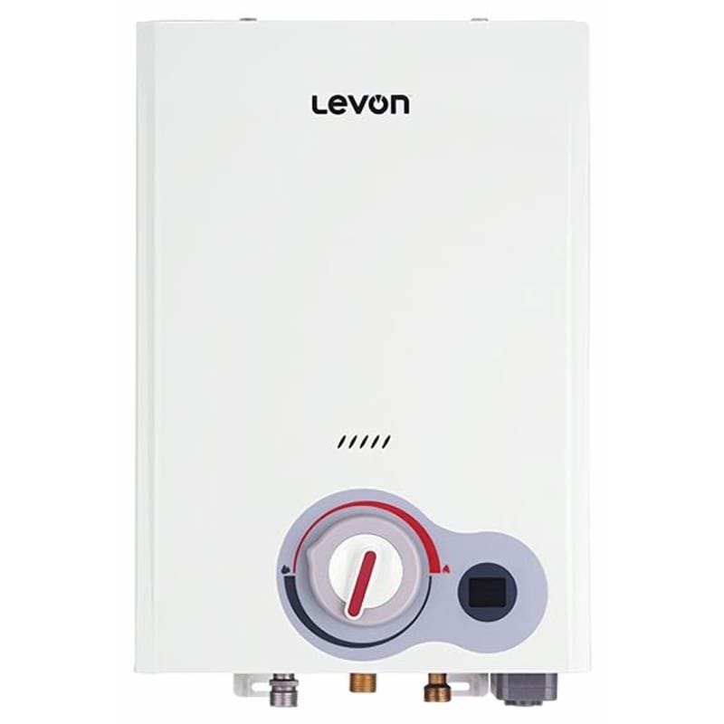 Livon Gas Water Heater, 6 Liters, Digital, without Chimney, 6518124 - White